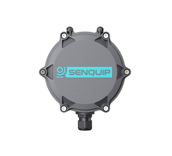 ORB-C1 rugged telemetry device mounted on industrial machinery with internal antenna for GNSS and cellular connectivity