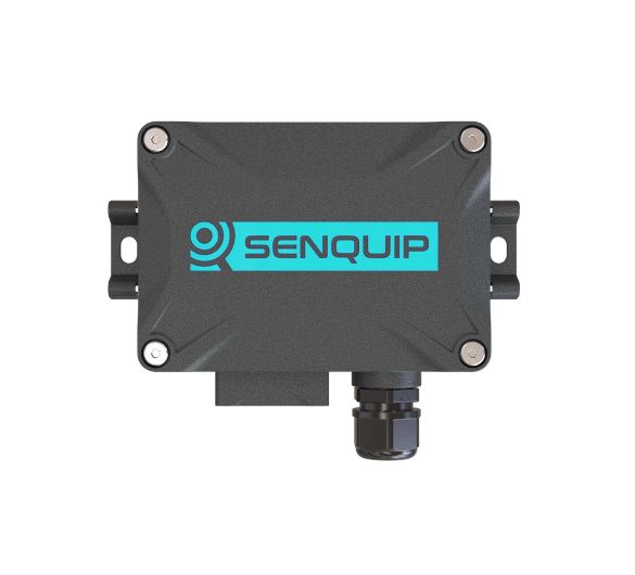 QUAD-C2 rugged telemetry device with external antenna and DIN rail mounting for electrical enclosures and operator cabins