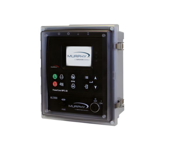 ML2000 Engine Control Panel installed on industrial engine setup