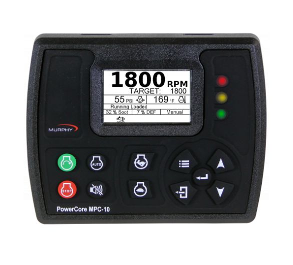 MPC-10 Engine Controller mounted on genset control panel