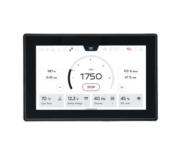 OpenView S70 edge-to-edge 7-inch touchscreen engine monitoring display by FW Murphy