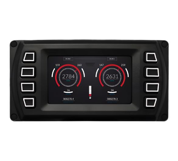 PowerVision display showcasing the Powerview 450, a fully configurable engine and equipment diagnostic tool