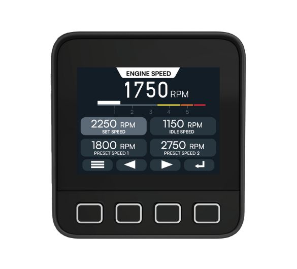 Close-up of Powerview S35  tactical button displays, highlighting their functionality and modern design in a user-friendly format