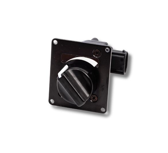 Electronic Rotary Control 973 000 series - 90° rotational position sensor with IP69K sealed connector