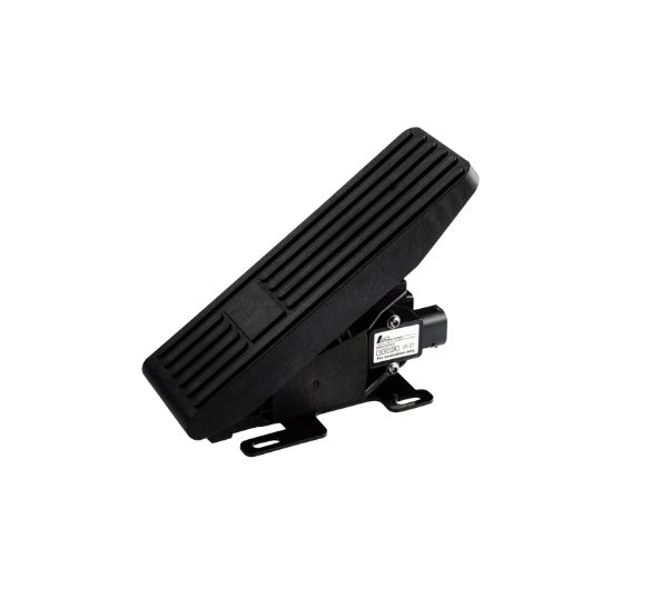 Electronic throttle pedal 966 000 series – floor-mounted heavy-duty throttle control with dual return springs and Hall effect sensor