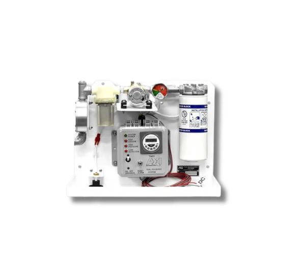 FPS DX-S programmable fuel maintenance system with smart filtration controller and DC gear pump for diesel fuel polishing