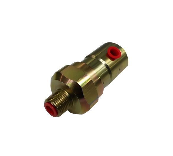 QEV14 and QEV18 Quick Exhaust Valves displayed on a black background