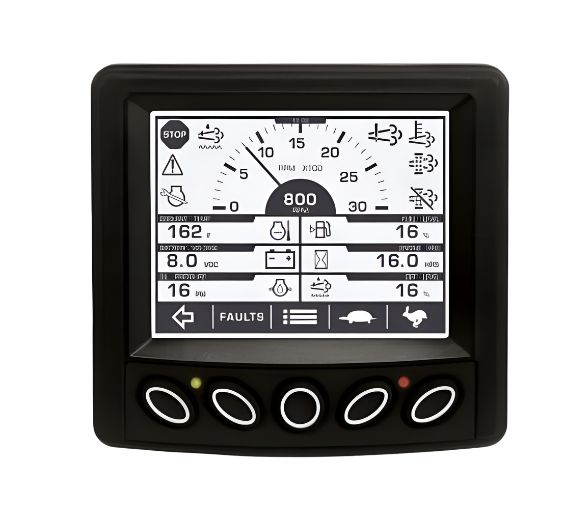 Tactical button display of Powerview 350, showcasing its features and design in a sleek, modern layout