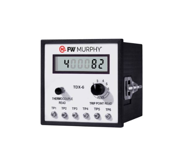 TDX6 six-point temperature scanner pyrometer for industrial thermocouple monitoring