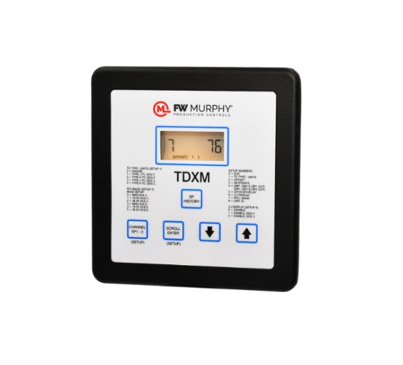TDXM-DC 24-channel temperature scanner pyrometer with LCD display and membrane keypad