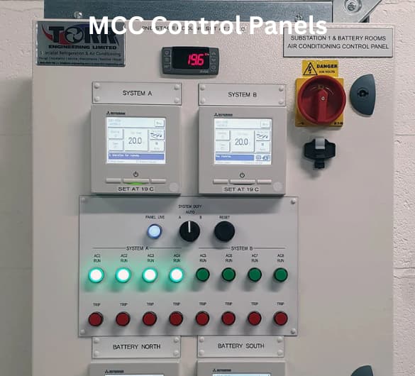  MCC control panels showcasing advanced electrical management and distribution systems for industrial applications